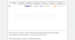 Desktop Screenshot of ceramic-polymer.de
