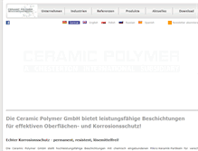 Tablet Screenshot of ceramic-polymer.de